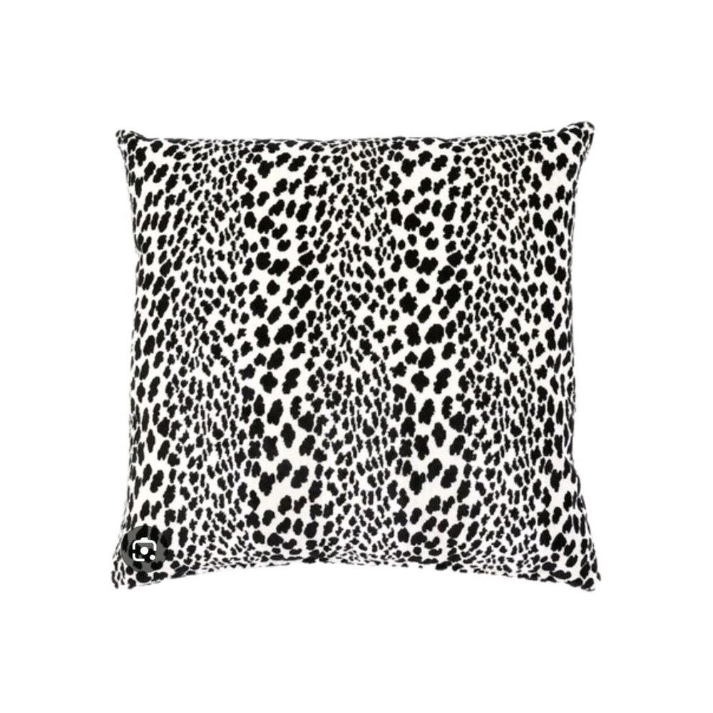 Creowell Tree Cheetah Pillow Cover 17x17 Black White Abstract Animal Sofa Bed De